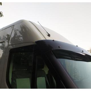 Козырек на лобовое стекло V2 (черный глянец, 5мм) Iveco Daily 2014- гг. фото 4