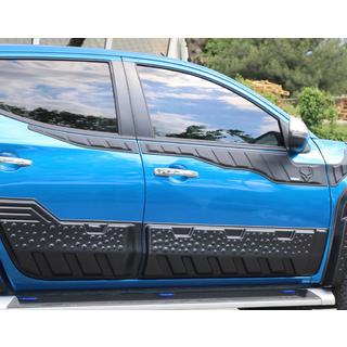 Дверные молдинги EuroCap (6 шт, ABS) Mitsubishi L200 2015-2024 гг. фото 4