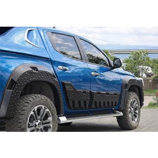Дверные молдинги EuroCap (6 шт, ABS) Mitsubishi L200 2015-2024 гг. фото 3