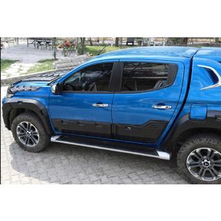 Дверные молдинги EuroCap (6 шт, ABS) Mitsubishi L200 2015-2024 гг. фото 1