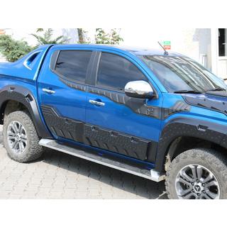 Дверные молдинги EuroCap (6 шт, ABS) Fiat Fullback 2016- гг. фото 4