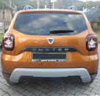 Renault Duster 2018-2024 гг. Накладка на задний бампер U-Type (ABS, серый) фото 1