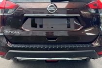Nissan X-trail T32/Rogue 2014-2021 гг. Накладка на задний бампер EuroCap (2017-2021, ABS) фото 1