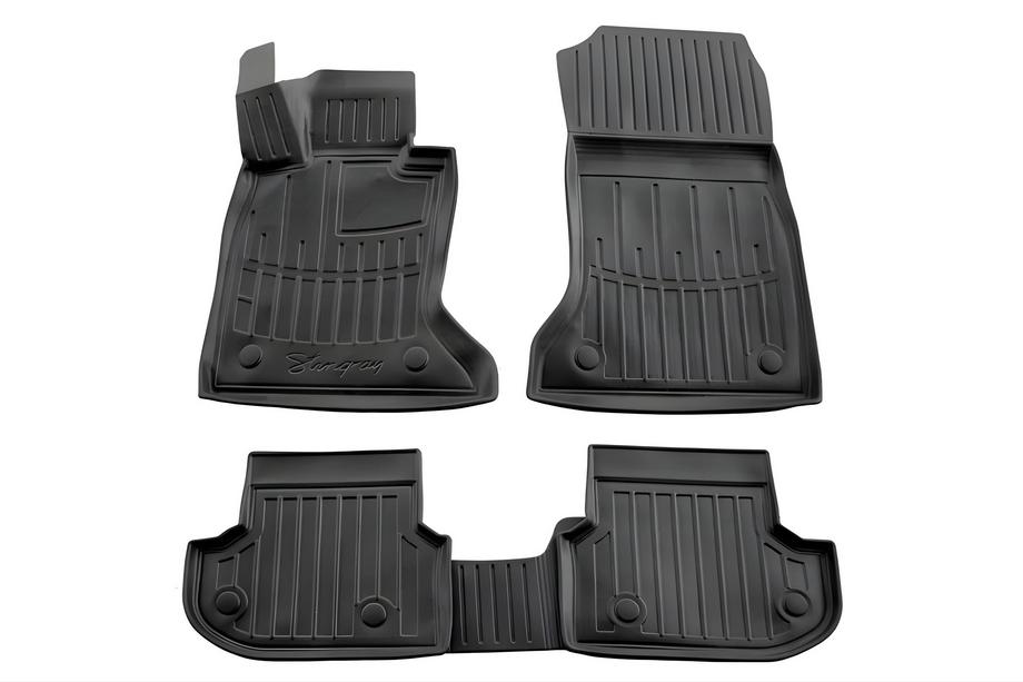 BMW 5 серия F10/F11 2010–2016 гг. Коврики резиновые Stingray 3D (2013-2016, 5 шт, полиуретан) Image