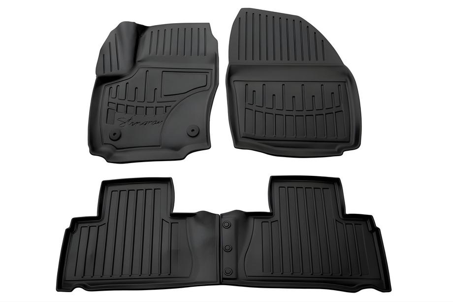 Ford S-Max 2007-2014 гг. Коврики Резиновые Stingray 3D (2011-2014, 4 шт, Полиуретан, Клипса FC2) Image