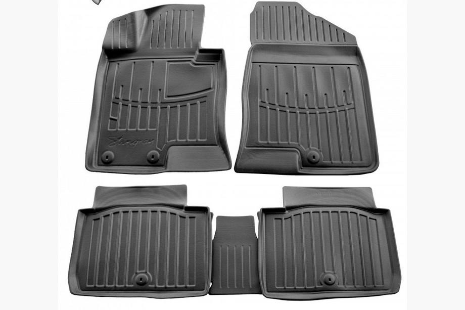 Hyundai Sonata YF 2010-2014 гг. Коврики резиновые Stingray 3D (5 шт, полиуретан) Image