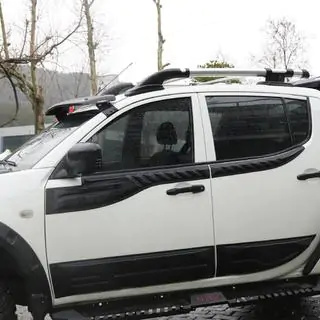 Верхние Молдинги Дверей (4 шт, ABS) Mitsubishi L200 2006-2015 гг. фото 2