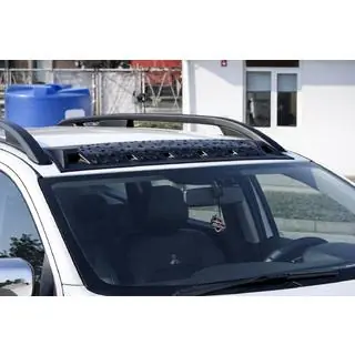Накладка на лобовое стекло (ABS) Fiat Fullback 2016- гг. фото 1