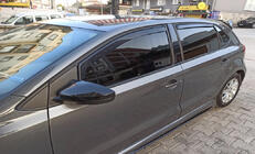 Volkswagen Polo 2010-2017 гг. Вставные дефлекторы окон HB (Esa, 4 шт) фото 1