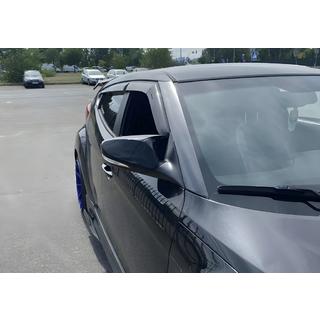 Накладки на зеркала с вырезом под поворотник в стиле BMW (2 шт) Hyundai Veloster 2011-2017 гг. фото 2