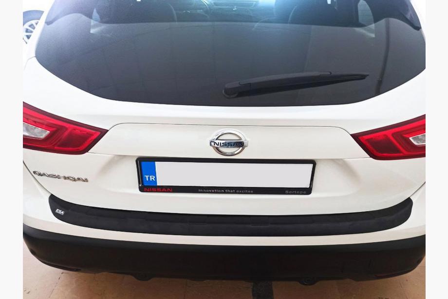 Nissan Qashqai 2014-2021 гг. Накладка на задний бампер Esa (2017-2021, ABS) Фото 1