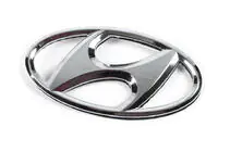 Hyundai I-20 2008-2012 гг. Эмблема 86300-1J500 (125 мм x 65 мм) фото 2