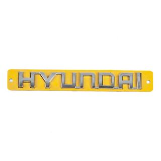 Надпись Hyundai (130 мм x 20 мм) Hyundai Accent 2006-2010 гг. фото 1