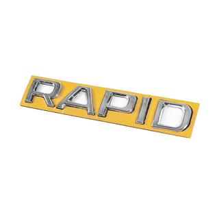 Надпись Rapid (130 мм x 22 мм) Skoda Rapid 2012-2019 гг. фото 2