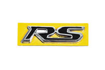 Honda Эмблема RS черная с хромом (95мм x 25мм) фото 1
