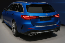 Mercedes C-class W206 2022- гг. Накладка на задний бампер Carmos мат (SW, нерж. сталь) фото 1