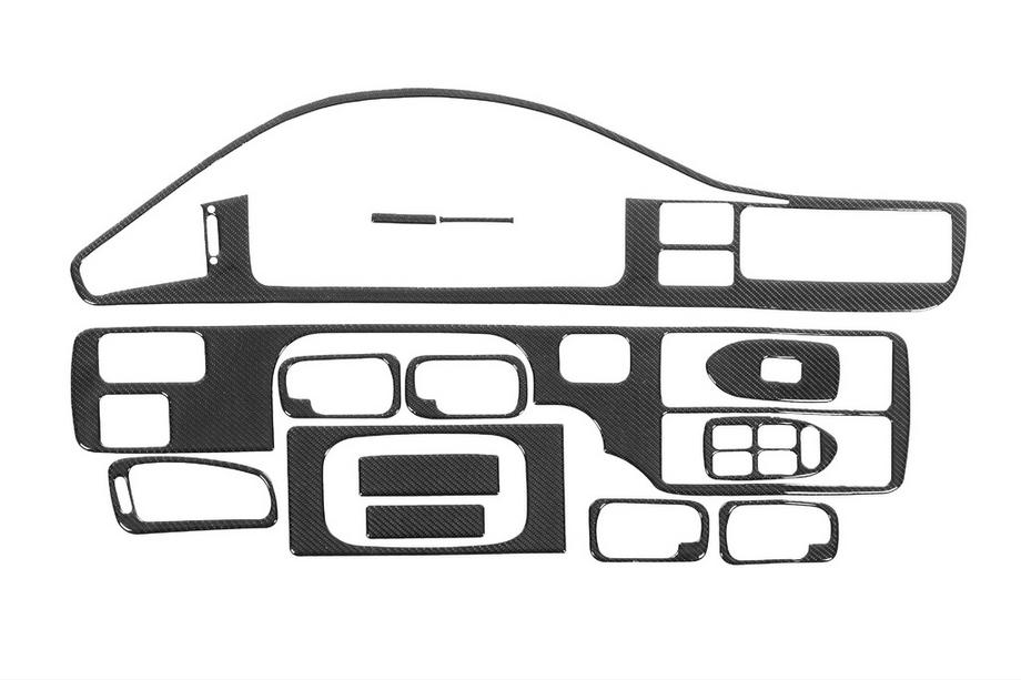 Honda Civic 1991-1995 гг. Накладки на панель приборов (Meric) Image