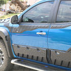 Mitsubishi L200 2015-2024 гг. Верхние Молдинги Дверей 2019+ (6 шт, ABS) фото 4