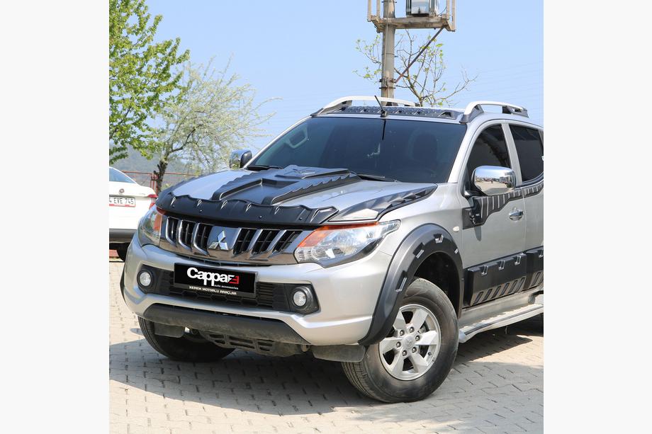 Mitsubishi L200 2015-2024 гг. Комплект накладок на капот DRAGON (2015-2019, 3 шт) Image