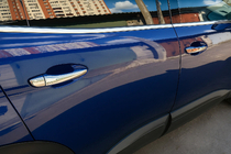 Citroen DS-5 2011-2015 гг. Накладки на ручки Carmos (4 шт, Нержавейка) фото 1