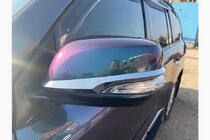 Lexus LX570/450d 2008-2022 гг. Накладки на зеркала 2012↗ левая/сторона водителя (1 шт, хром) фото 2