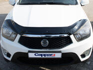 SsangYong Action 2005-2018 гг. Дефлектор капота (2013-2018, EuroCap) фото 4