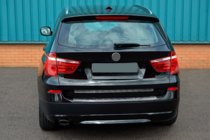 BMW X3 F25 2011-2018 гг. Накладка на задний бампер из нержавеющей стали OmsaLine (глянцевая, нерж.) фото 3