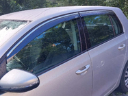 Volkswagen Golf 6 2008-2014 гг. Ветровики с хромированным молдингом Niken (HB, 4 шт) фото 2