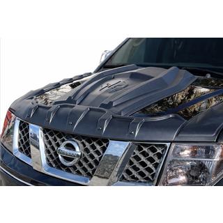 Накладка на капот (ABS) Nissan Navara 2006-2015 гг. фото 1
