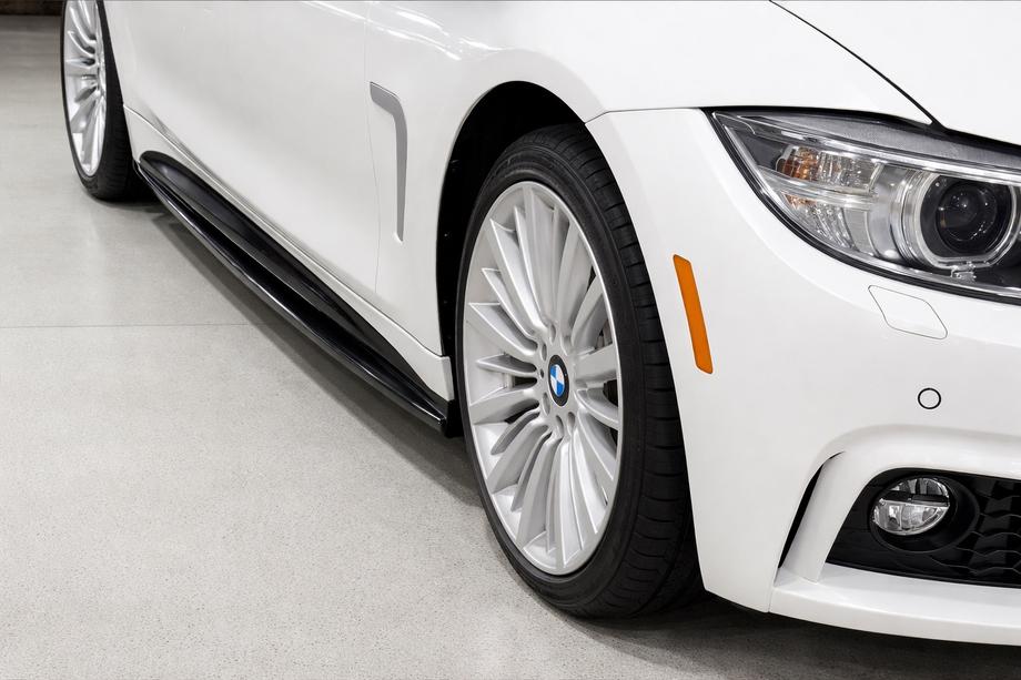 BMW 4 серия F32/F33/F36 2012-2020 гг. Боковые Подножки EuroCap (черные) Image