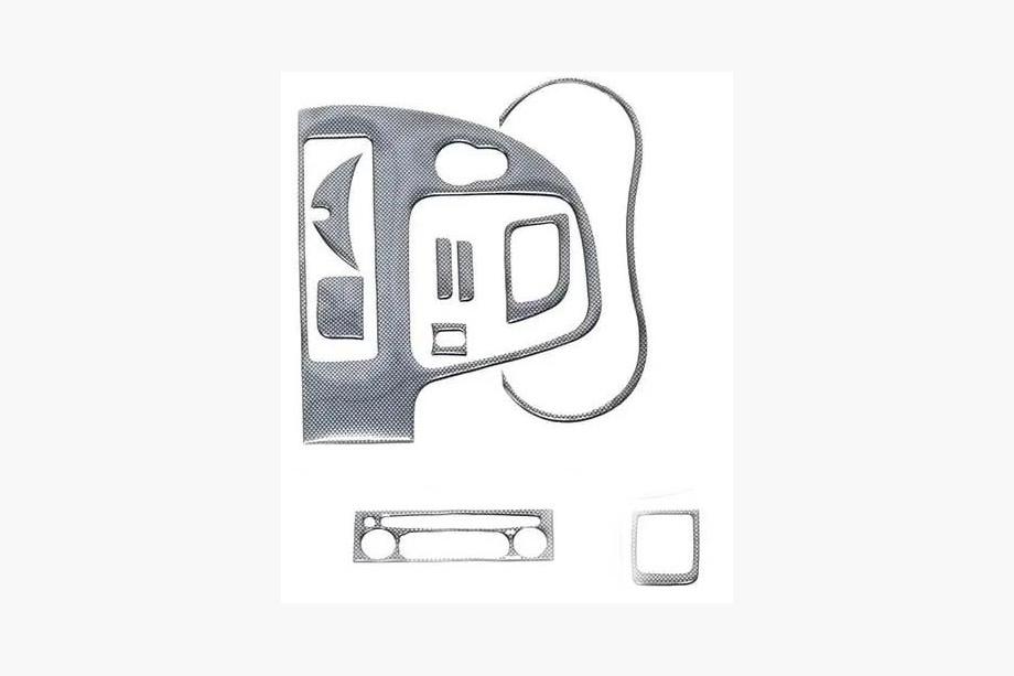 Renault Kangoo 2008–2020 гг. Накладки на панель карбоновые (малый комплект) Image