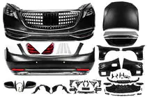 Mercedes S-class W221 2005-2013 гг. Комплект рестайлинга в X222 Maybach S600 фото 2