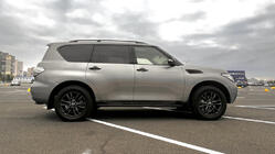 Nissan Armada 2016-2024 гг. Боковые Подножки New Vision Grey (2 шт., Алюминий) фото 4