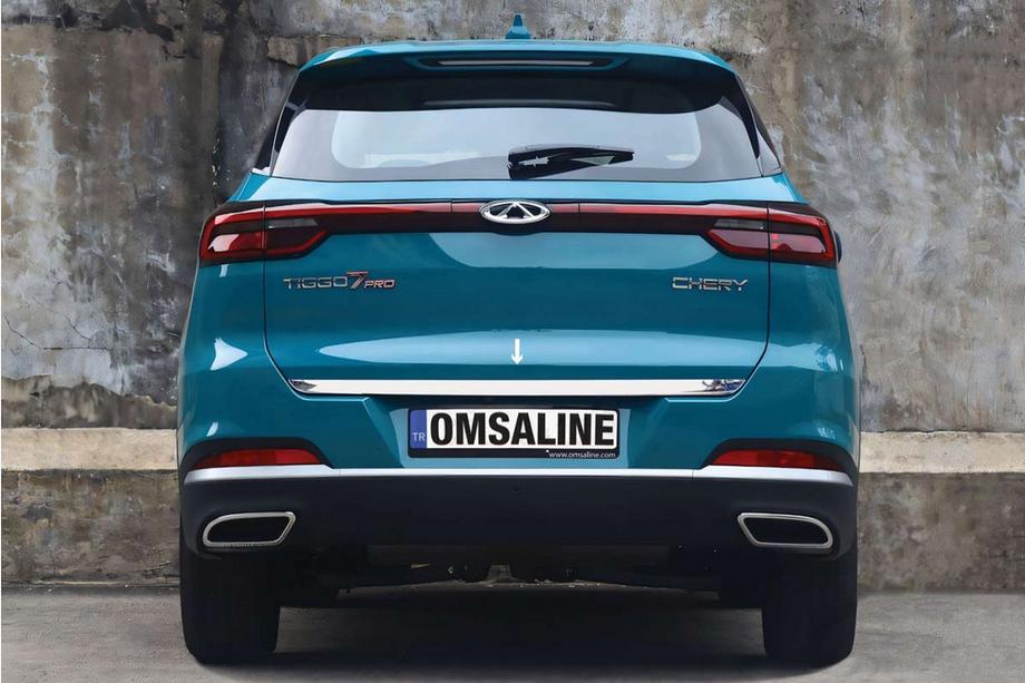 Chery Tiggo 7 2020- гг. Хромированная накладка на крышку багажника (OmsaLine) Image