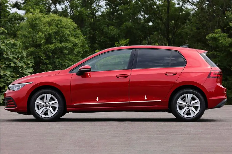 Volkswagen Golf 8 2019- гг. Молдинги на двери Нержавеющая сталь (4 шт) Image