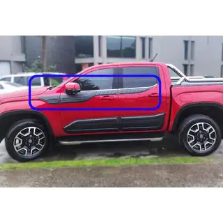 Верхние Молдинги Дверей (6 шт, ABS) Volkswagen Amarok 2022- гг. фото 1