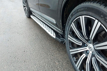 Volvo XC90 2015- гг. Боковые Подножки Shining (2 шт., Алюминий) фото 1