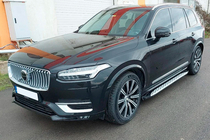 Volvo XC90 2015- гг. Боковые Подножки Shining (2 шт., Алюминий) фото 4