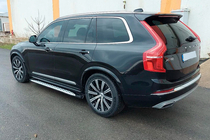 Volvo XC90 2015- гг. Боковые Подножки Shining (2 шт., Алюминий) фото 6