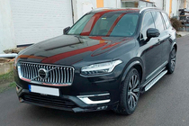 Volvo XC90 2015- гг. Боковые Подножки Shining (2 шт., Алюминий) фото 9
