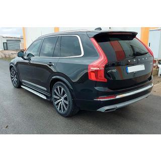 Боковые Подножки Shining (2 шт., Алюминий) Volvo XC90 2015- гг. фото 2