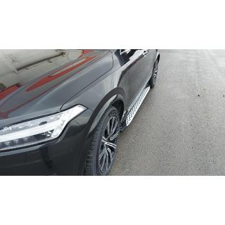 Боковые Подножки Shining (2 шт., Алюминий) Volvo XC90 2015- гг. фото 1
