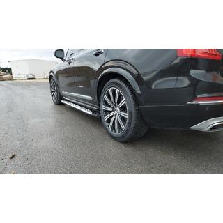 Боковые Подножки Shining (2 шт., Алюминий) Volvo XC90 2015- гг. фото 3