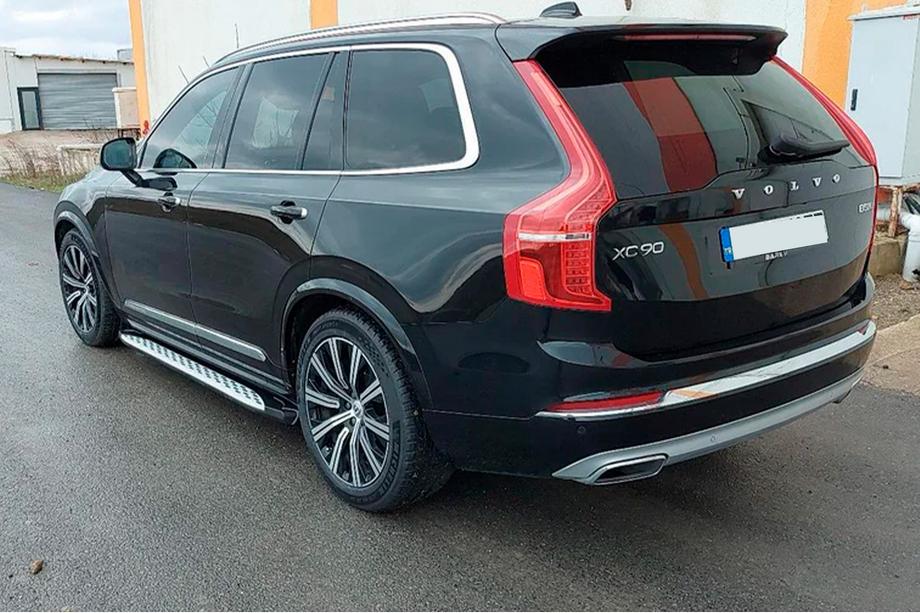Volvo XC90 2015- гг. Боковые Подножки Shining (2 шт., Алюминий) Фото 2