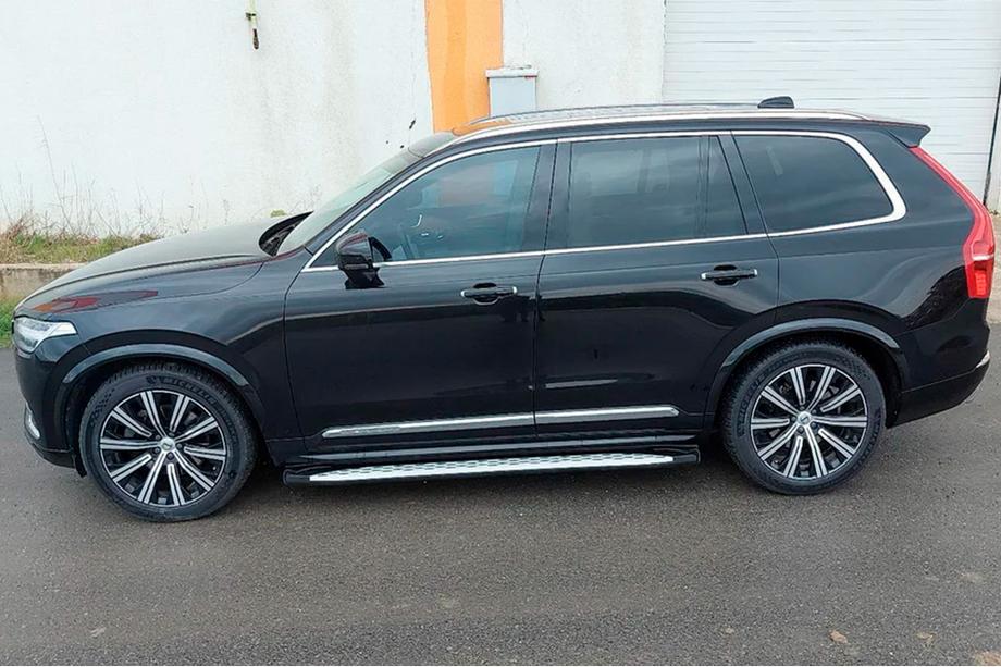 Volvo XC90 2015- гг. Боковые Подножки Shining (2 шт., Алюминий) Фото 8