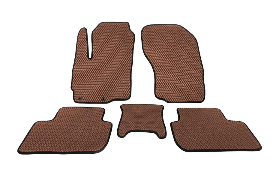 Mitsubishi Outlander 2012-2021 гг. Коврики EVA (Коричневые) Image