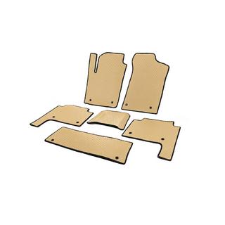 Коврики EVA 3 ряда Бежевые Nissan Patrol Y62 2010-2024 гг. фото 2