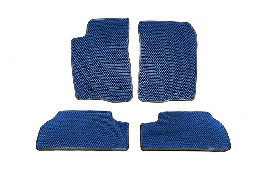 Toyota Corolla Verso 2004-2009 гг. Коврики EVA (Синие) Image