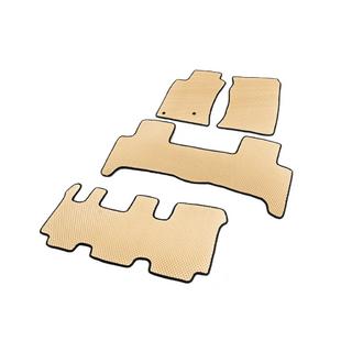 Коврики EVA (3 ряда, Бежевые) Toyota Land Cruiser Prado 120 2002-2009 гг. фото 2