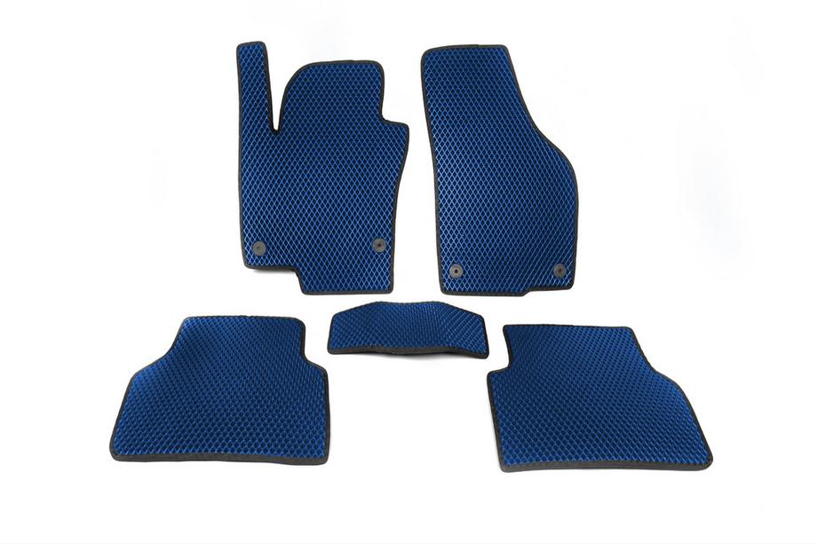 Volkswagen Tiguan 2007-2016 гг. Коврики EVA (Синие) Image